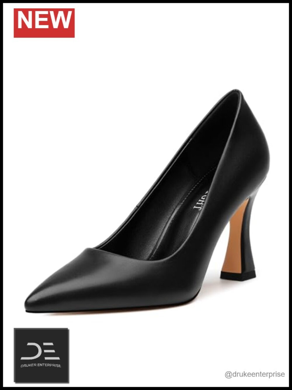 Women's Pointed Toe Stiletto Pumps High Heels Slip On Dress Shoes Faux Leather